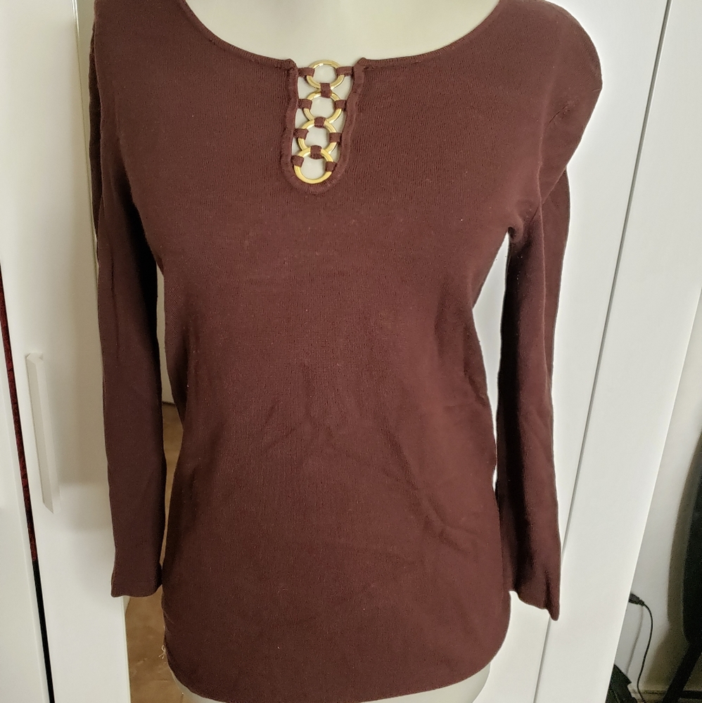 Women's brown sweater - Picture 1 of 5